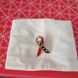 Red, White, and Blue ribbon pin